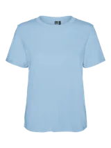 Remera de algodón orgánico con cuello redondo y mangas cortas, de calce regular.