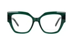 Armazón para lentes Demenego modelo 125/53, color verde, de acetato, con forma cat eye.