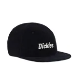 Gorra de béisbol marca Dickies confeccionada en pana (corduroy) de color azul marino, con el logo de la marca bordado en blanco en el frente.