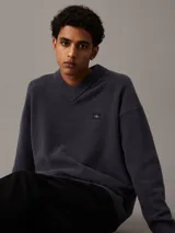 Pantalón de jean negro de corte slim straight.