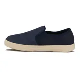 Zapatilla elastizada de hombre Br Sport, de color azul marino con detalles en negro y suela color crema.