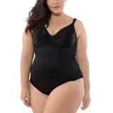 Body modelador color arena, con copas con aro y tirantes ajustables. Presenta cierre frontal central y refuerzo delantero para modelar la figura.