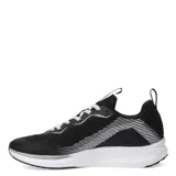Championes deportivos Umbro modelo Primus, de color turquesa con detalles en verde lima y negro. Presentan cordones negros, suela blanca con base negra y logo de la marca en la lengüeta y lateral.