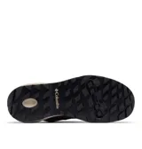 Championes de trekking Columbia modelo Newton Ridge, con diseño impermeable en color marrón y negro, suela de goma con relieve y entresuela beige.