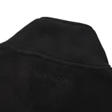 Campera polar Hurley modelo Terra, color verde militar, con cuello alto, cierre frontal completo y bolsillos laterales. Cuenta con un pequeño parche hexagonal de cuero en el pecho.