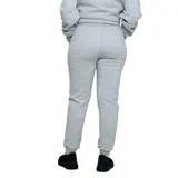 Pantalón de jogging Diadora color gris melange, con cintura elástica ajustable mediante cordón, bolsillos laterales y puños elásticos en los tobillos.