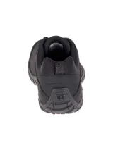 Zapato de trekking Cat modelo Instruct para hombre, confeccionado en gamuza de color negro, con cordones y suela de goma duradera.
