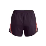 Short Under Armour de mujer, color negro, con cintura elástica, calza interior de malla y logo estampado en la pierna.