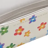 Cartera bandolera Marc Jacobs modelo The Wild Daisy Mini Bag, color blanco con estampado de margaritas de colores.