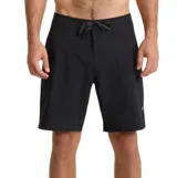 Boardshort Roark Passage Pro negro con cordón ajustable en la cintura y bolsillo lateral con cierre.