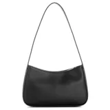 Cartera tipo bandolera Guess modelo Cerelia, color negro, de diseño estructurado y minimalista. Confeccionada en material sintético con textura sutil, presenta cierre superior y una cómoda asa larga para el hombro. Cuenta con el logotipo de la marca y herrajes metálicos en tono dorado en la parte frontal.