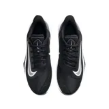 Championes de básquet Nike modelo Precision 7, color negro con detalles en gris y suela blanca. Presentan un diseño aerodinámico con malla transpirable y refuerzos laterales para mayor estabilidad.