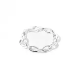 Pulsera de eslabones grandes ovalados de plata 925.