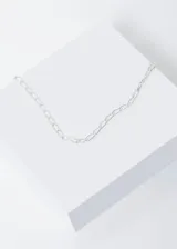 Cadena bilbaína de plata 925 con eslabones ovalados.