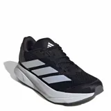 Championes de running Adidas Duramo Sl 2 W para mujer, de color negro con las tres tiras características en tono plateado y entresuela blanca. Confeccionados con exterior de malla técnica transpirable y suela de gran amortiguación.