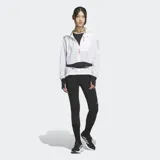 Riñonera de running Adidas color negro, de diseño elástico y perfil bajo con bolsillo frontal con cierre y detalles reflectantes.