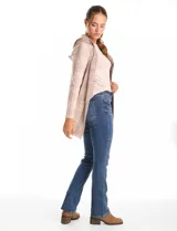 Cardigan abierto con capucha, confeccionado en tejido de punto con estampado de cuadros. Presenta mangas largas y dos bolsillos frontales aplicados.