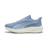 Championes de running Puma Dasher Lite color celeste con detalles en blanco y suela amortiguada.