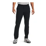 Pantalón de golf Under Armour modelo Drive Tapered, de corte cónico, confeccionado en tejido de sarga elástica con tecnología repelente al agua. Presenta diseño de frente plano con cuatro bolsillos y cintura elástica con banda de sujeción interna.