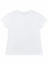 Remera básica de manga corta y cuello redondo, de corte clásico y diseño liso.