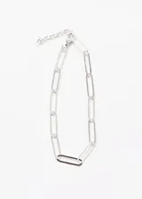 Pulsera unisex de plata 925 hipoalergénica con eslabones rectangulares anchos y cierre de mosquetón.