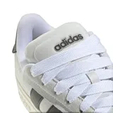 Championes Adidas Grand Court Alpha 00S de mujer, color gris claro con las tres tiras clásicas en negro y suela de goma.
