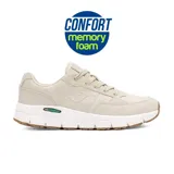 Championes Joma Dalia Men color beige, con capellada de cuero y detalles en gamuza. Posee plantilla de espuma viscoelástica y mediasuela de phylon de alta densidad.