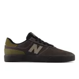 Championes urbanos New Balance Numeric 272, color marrón con detalles en verde y logo "N" en beige.