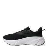 Championes de running Under Armour modelo Rogue 6, color negro con suela blanca. Presentan diseño de malla transpirable, refuerzos laterales y logo de la marca en el lateral y la lengüeta.