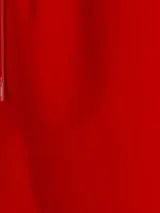 Short de baño rojo de nailon reciclado con cordón ajustable en la cintura, bolsillos laterales y logo de Tommy Hilfiger bordado en la parte inferior.