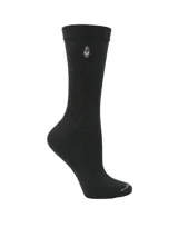 Pack de tres pares de medias de largo medio Hush Puppies, en colores negro, gris oscuro y gris claro. Cuentan con el logo de la marca bordado en la parte superior y en la puntera.