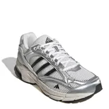 Championes Adidas Spiritain 2000 color blanco y plateado, con diseño de malla transpirable, detalles reflectantes y tecnología adiprene en la suela.