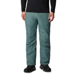 Pantalón de esquí Columbia modelo Bugaboo IV, color gris azulado, con tecnología impermeable Omni-Tech y revestimiento térmico reflectante Omni-Heat. Presenta cintura ajustable, polainas internas y costuras selladas.