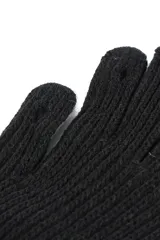 Guantes de tejido de punto acanalado, con puño elástico y diseño clásico.