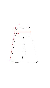 Pantalón palazzo gris con sobrefalda asimétrica atada a la cintura.