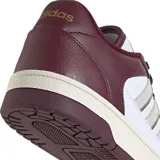 Championes Adidas Break Start color bordó con detalles en blanco y suela color crema. Confeccionados en cuero sintético con las tres tiras laterales en gamuza. Inspirados en el estilo retro del básquet.