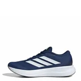 Championes de running Adidas Runfalcon 6 M color azul marino con las tres tiras características en blanco en los laterales y entresuela Cloudfoam blanca.