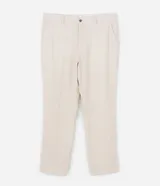 Pantalón masculino Marfinno de corte relaxed, confeccionado en mezcla de lino y viscosa, con cintura con trabillas y bolsillos.