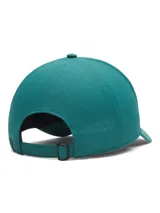 Gorra de béisbol Under Armour de perfil bajo con panel frontal estructurado. Fabricada con tecnología ArmourVent para mayor transpirabilidad y banda para el sudor Iso-Chill que disipa el calor. Cuenta con visera precurvada y cierre con correa ajustable en la parte posterior.