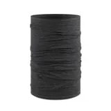 Cuello multifuncional tubular de lana merino color gris.