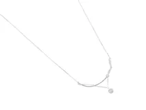 Collar de plata italiana 925 con dije de circonia.