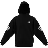 Campera Adidas Future Icons 3 Franjas con cierre frontal, color negro con logo y tres franjas blancas en las mangas.