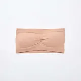 Pack de dos bandeaus de diseño strapless, confeccionados en tejido de canalé sin costuras, con detalle de fruncido central y ajuste elástico.