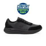 Championes deportivos Joma Talia Lady 2501, color negro, con capellada de cuero y material sintético, plantilla de espuma viscoelástica, perforaciones VTS para mayor transpirabilidad, entresuela de Phylon y suela de goma.