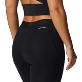 Calza técnica de compresión color negro, diseñada como primera capa térmica. Cuenta con tecnología reflectante Omni-Heat para retener el calor corporal y tejido Omni-Wick de alta capacidad hidroabsorbente. Presenta costuras planas ergonómicas y confección elástica en cuatro direcciones.