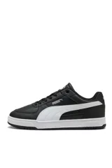 Championes deportivos Puma modelo Caven III, color negro con detalles en plateado y suela de goma negra.