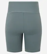 Bermuda deportiva Get Over de poliamida color marrón, con cintura ancha y diseño de tiro alto.