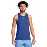 Musculosa deportiva Under Armour de corte ajustado, confeccionada en tejido técnico transpirable y elástico con tecnología de control de olores. Presenta cuello redondo, sisas amplias y logo de la marca estampado en el centro del pecho.
