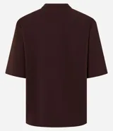 Remera de algodón Marfinno con corte boxy, cuello redondo y mangas cortas amplias, de diseño liso y holgado.