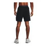 Short deportivo Under Armour Vanish para hombre, color negro con cintura elástica gris con logo de la marca.